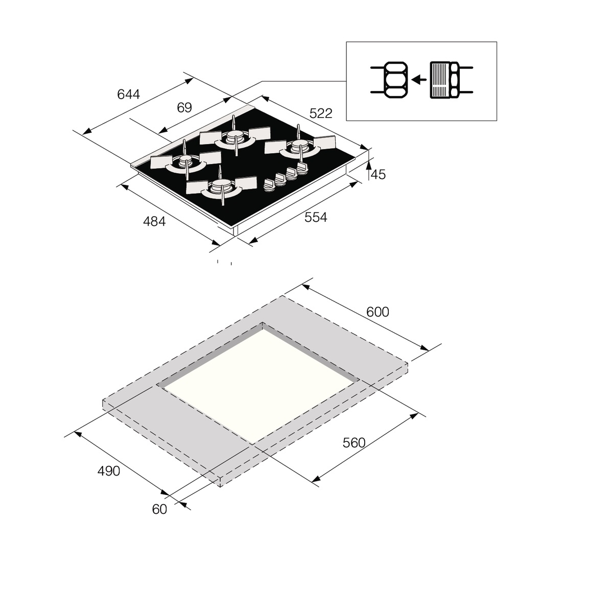 Варочная панель ASKO HG8640BGB1