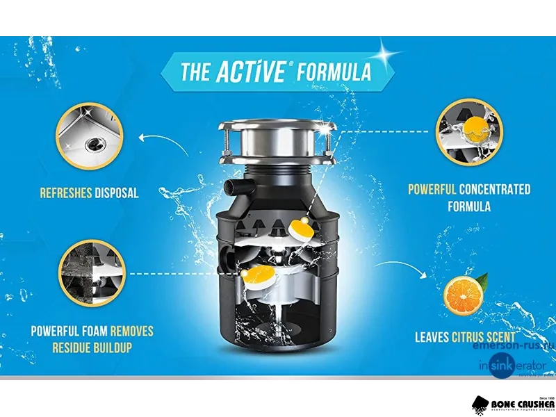 Чистящие таблетки для измельчителя DISPOSER CLEANER, (24 шт/упак)