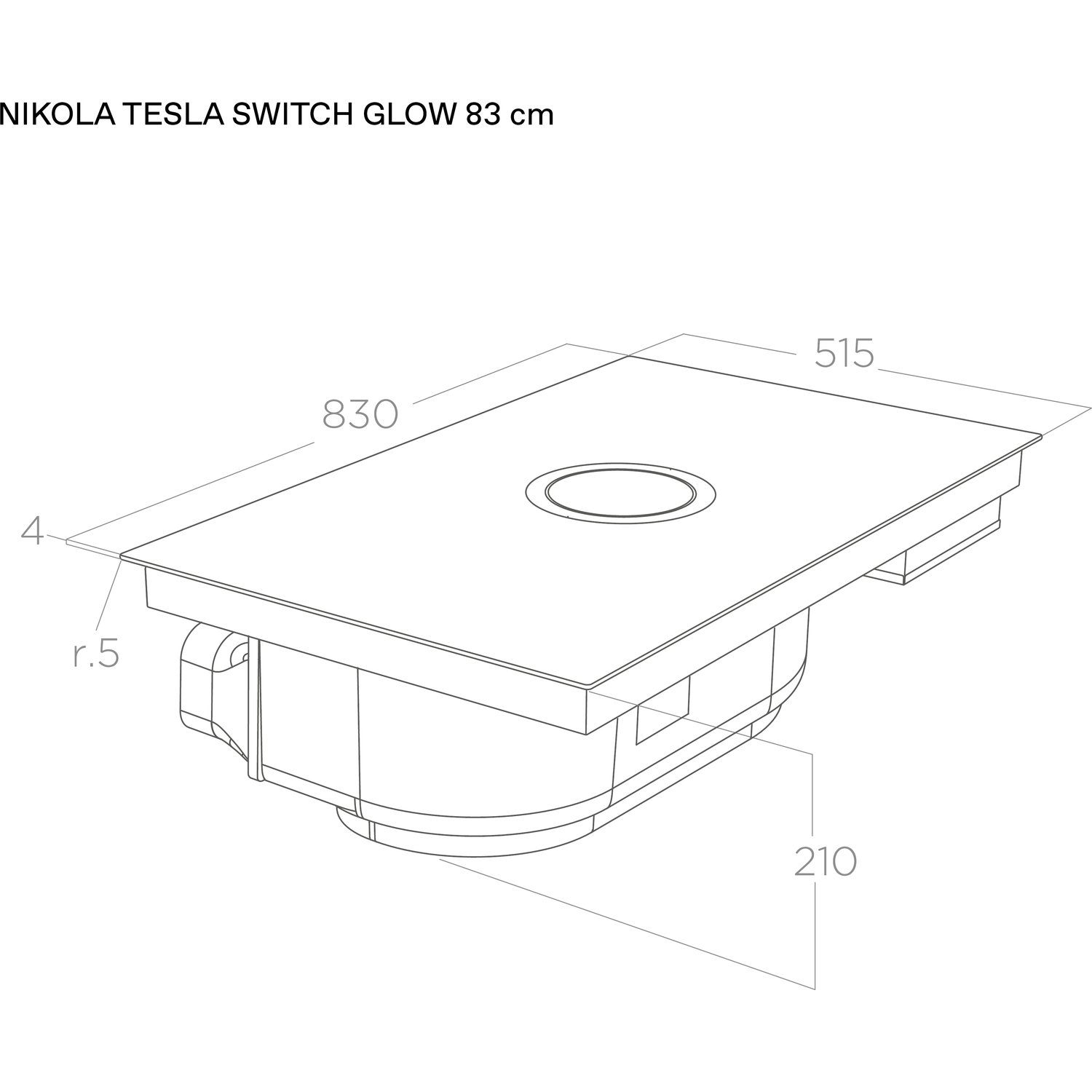 Варочная панель Elica NIKOLATESLA SWITCH GLOW EVO BL/A/83-PRF0196335