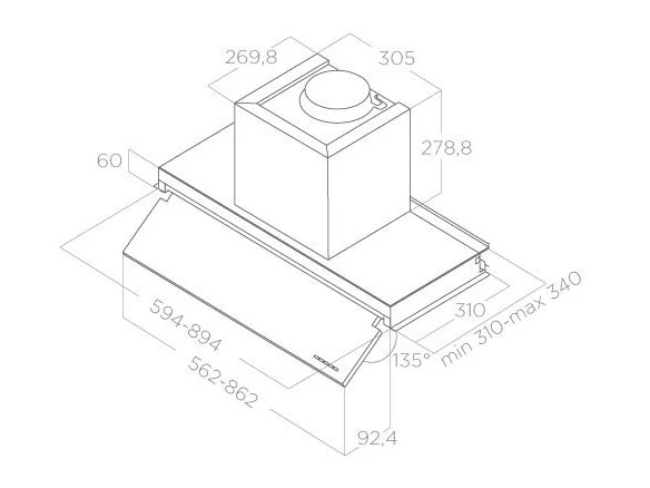 Вытяжка Elica BOXIN NO DRIP IX/A/90-PRF0156613A