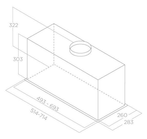 Вытяжка Elica LANE SENSOR @ BLMAT/A/52-PRF0188472A