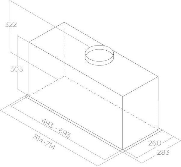 Вытяжка Elica LANE SENSOR @ IX/A/72-PRF0188201A