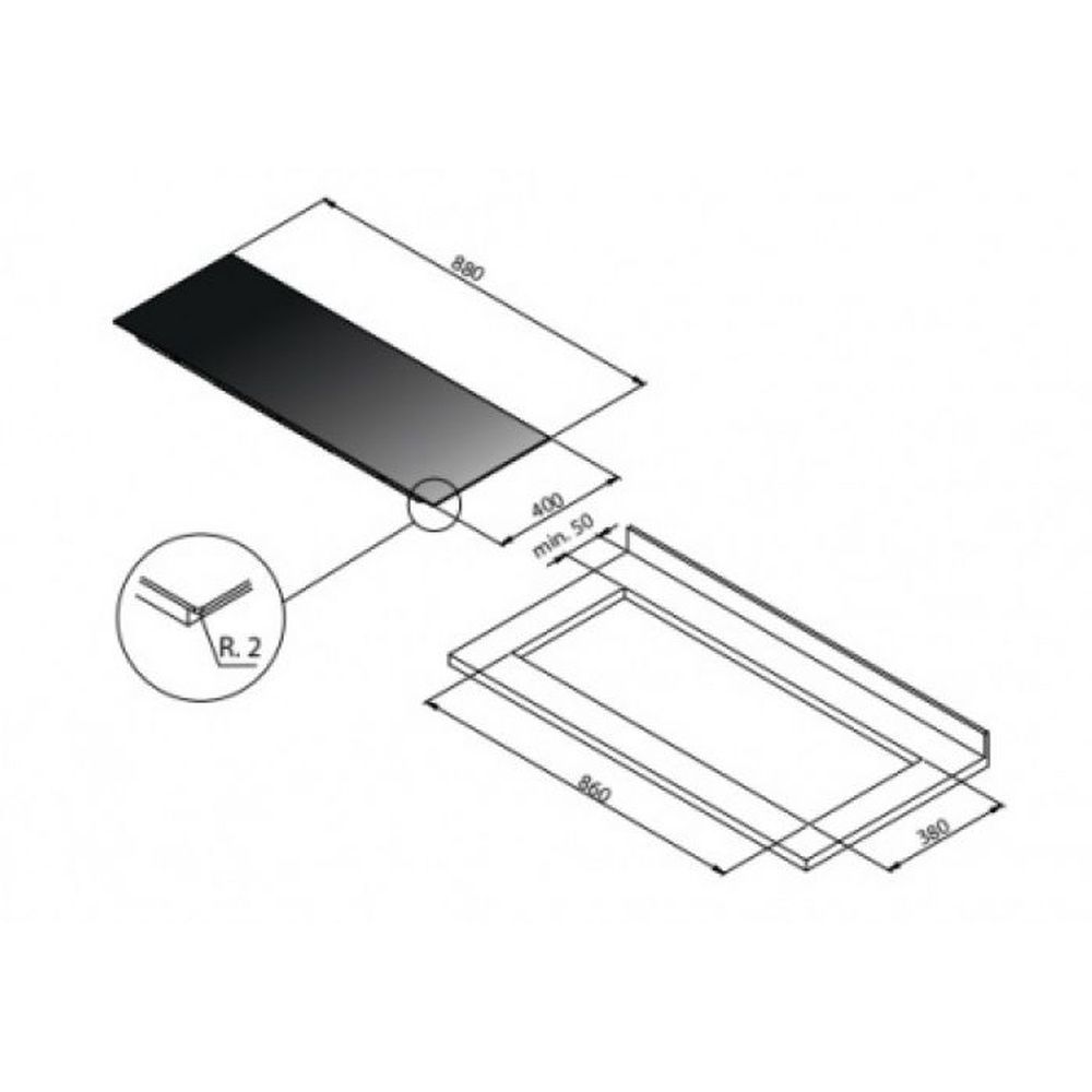 Варочная панель Falmec P01F8840.00#ZZZN400F