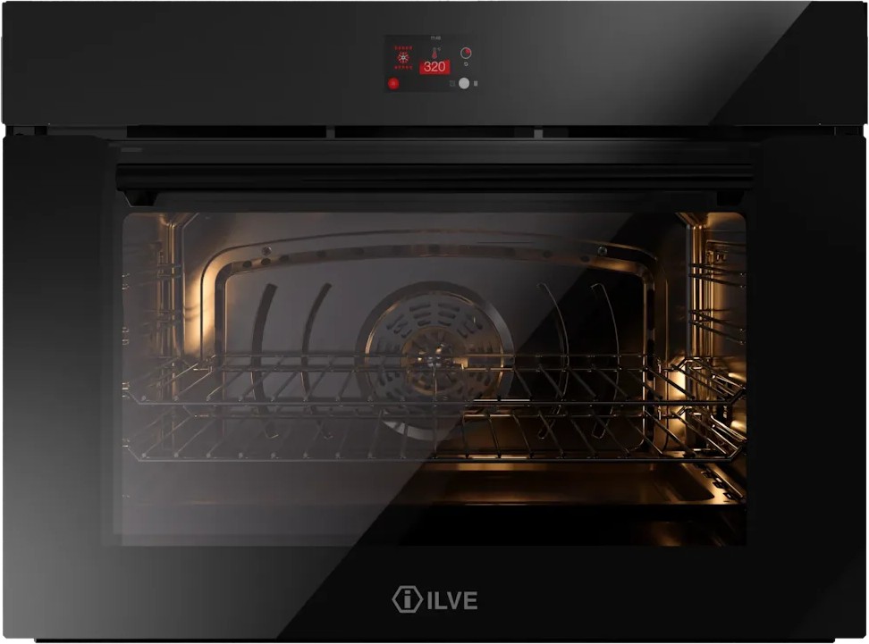 Духовой шкаф ILVE OV80GT31/BK глянцевый черный (фурн. матовый черный)