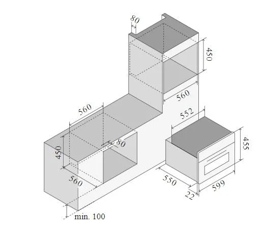 Компактный многофункциональный духовой шкаф ILVE 645SZTCT4/BK