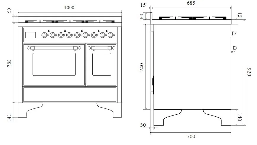 Кухонный блок ILVE MD10FDNE3