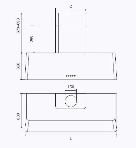 Кухонная вытяжка ILVE AG150