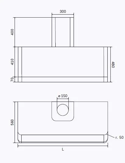 Кухонная вытяжка ILVE APM90