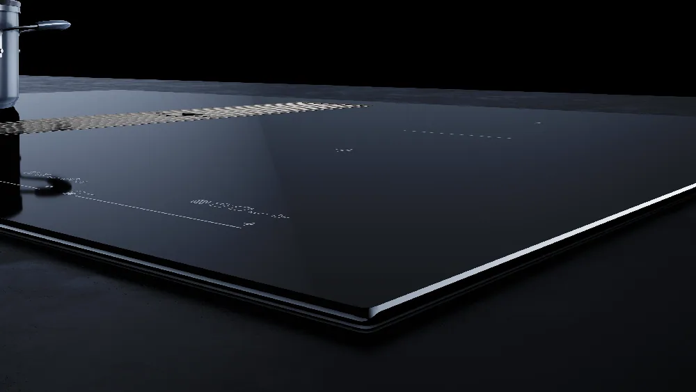 Индукционная варочная панель с вытяжкой KMI 8590.0 SR нержавеющая сталь