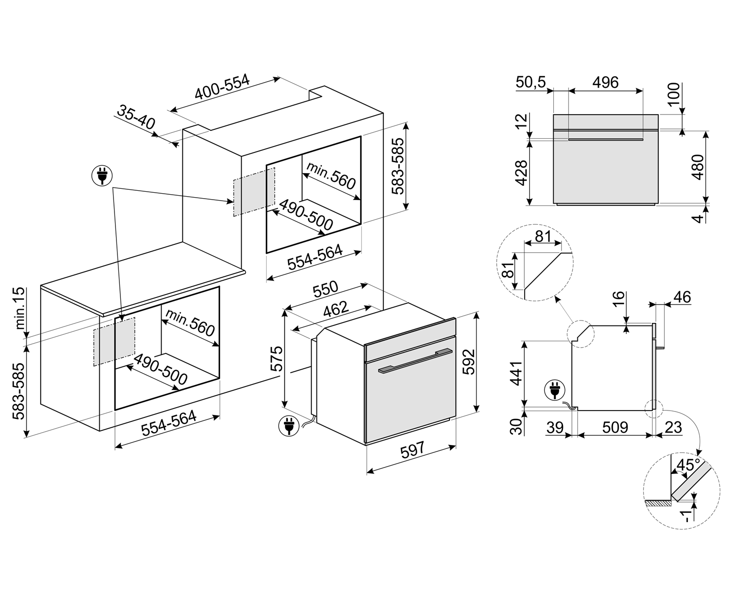 Духовой шкаф SMEG SF6101TB3RU