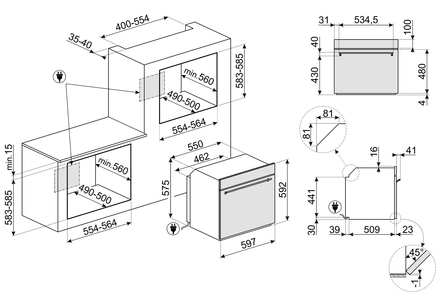 Духовой шкаф SMEG SF6301TVX