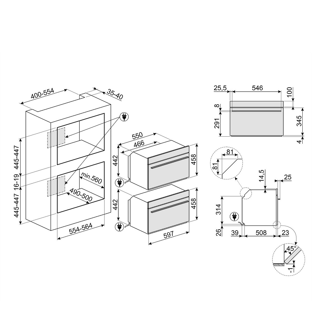 Микроволновая печь SMEG SO4101M0B3