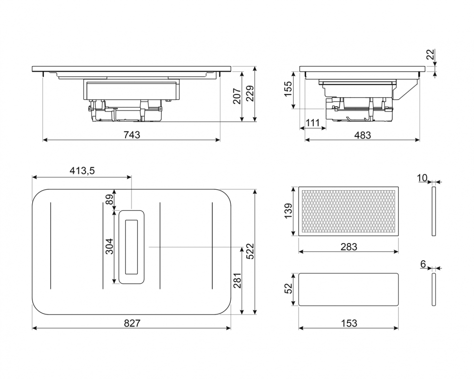 Варочная панель SMEG HHSL7844X