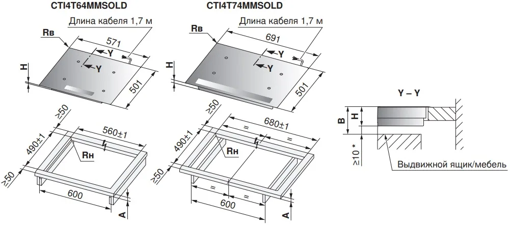 Варочная панель V-ZUG CookTopInduction V4000 CTI4T64MMSOLD